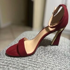 Elegant Red High Heel Sandals